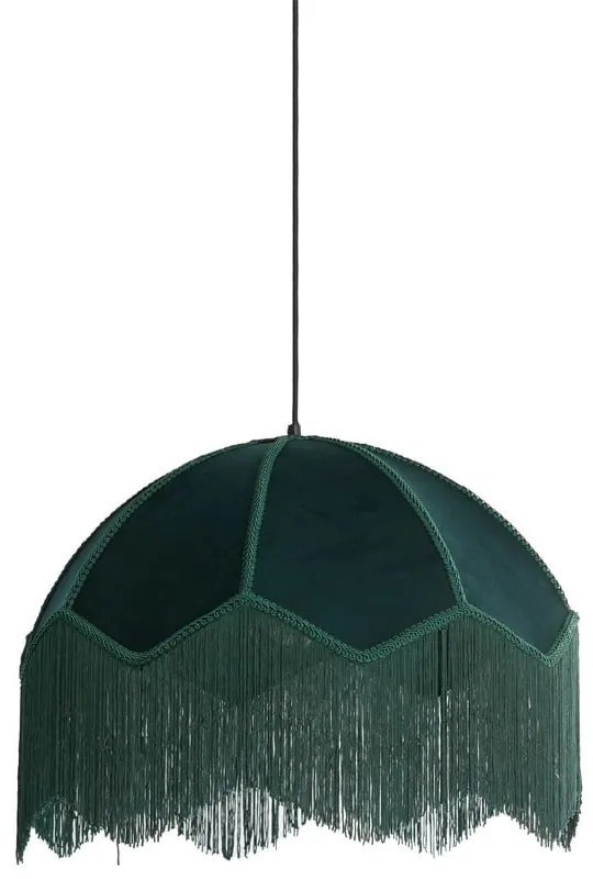 Висящо осветително тяло в петролен цвят с текстилен абажур ø 50 cm Malacia – Light &amp; Living