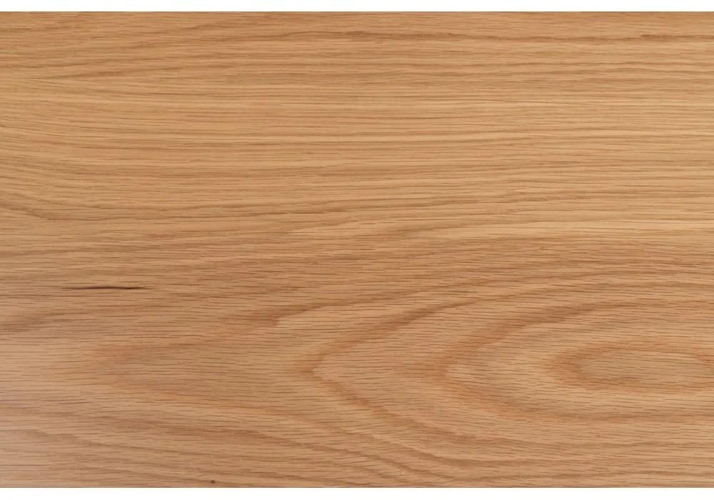 Кръгла масичка за кафе в черен и естествен цвят с дъбов плот ø 120 cm Soli – Actona