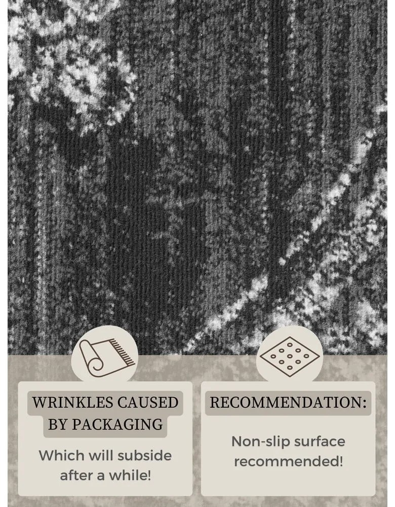 Сив кръгъл килим ø 120 cm Gloria Lydia – Hanse Home