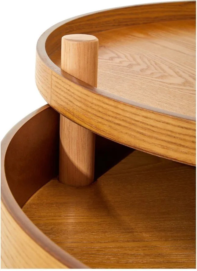 Кръгла странична масичка от декор от бор ø 60 cm Viborg – Premier Housewares