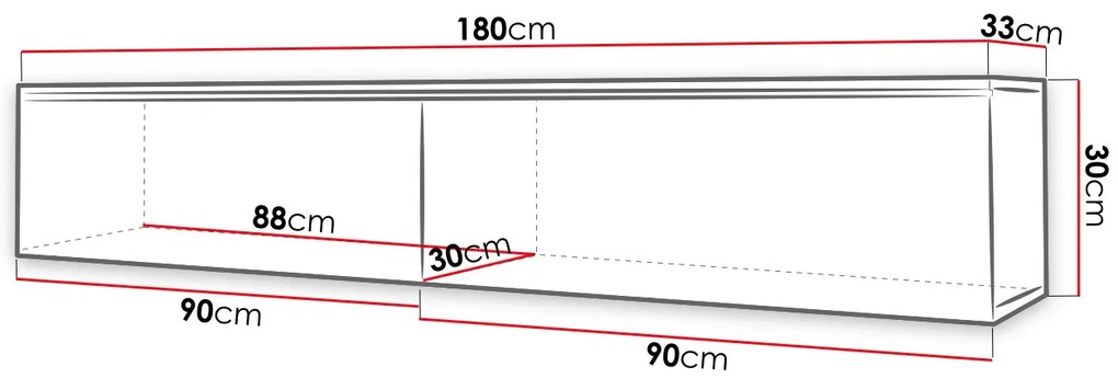 TV шкаф Dalia plus-Cement