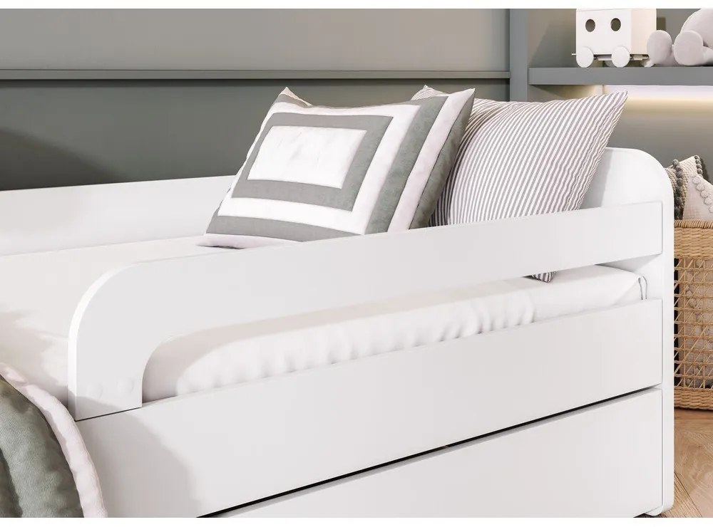 Бяло детско легло с включена подматрачна рамка 80x200 cm Duuli – ELTAP