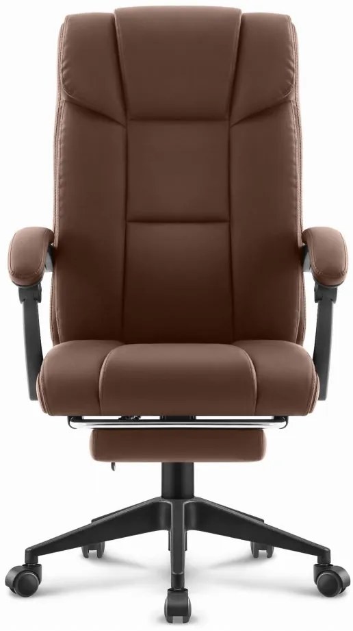 Офис стол HC-1029 BROWN с поставка за крака