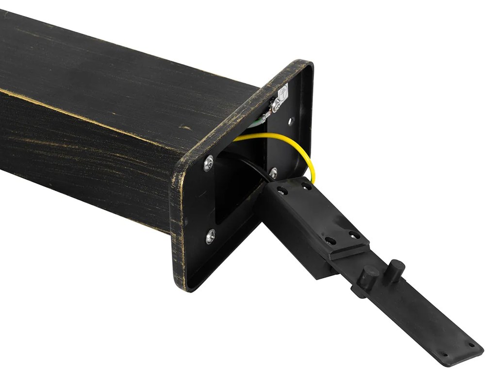 Индустриална стоеща лампа за външно ползване антично злато 80 см IP44 - Baleno