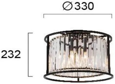 Таванна лампа Viokef Ronda