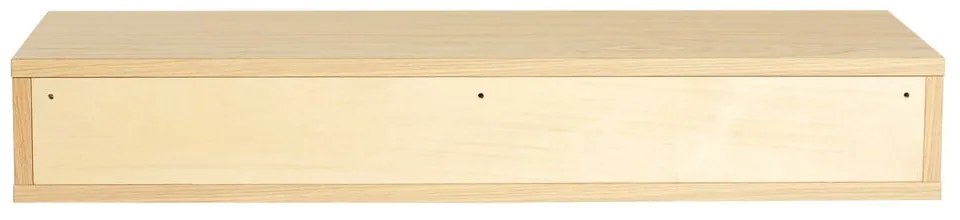 Нощно шкафче в дъбов декор с рафтове в естествен цвят Farsta - Woodman