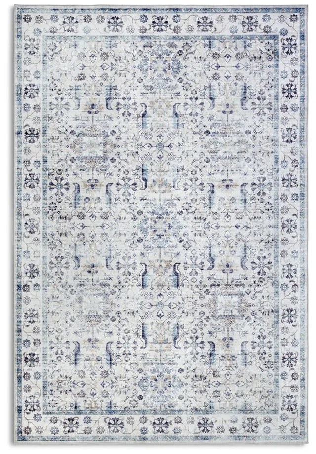 Светлосин килим 200x290 cm Saveh Cream Blue – Elle Decoration
