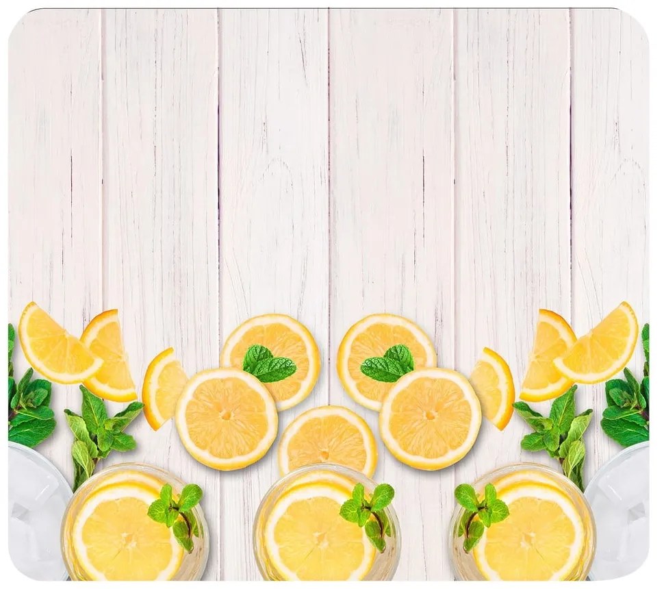 Стенно покритие за печка от закалено стъкло 50x56 cm Lemons – Wenko