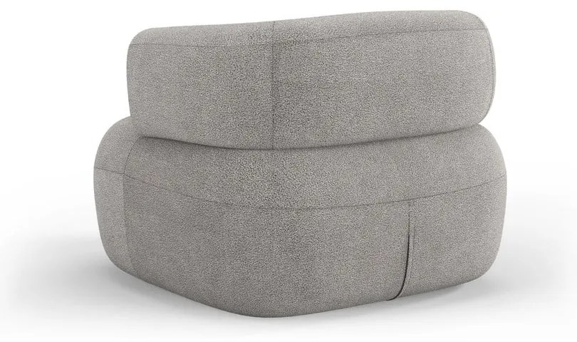 Светлосиво кресло от плат букле Jenny – Micadoni Home