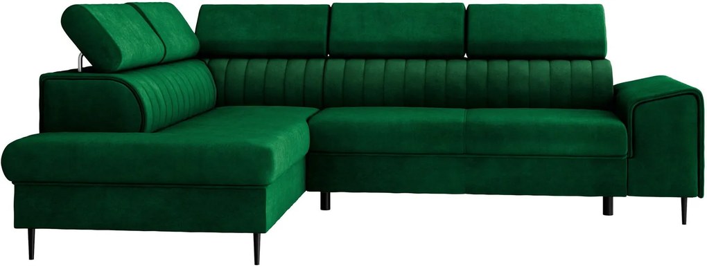 Ъглов диван Kadurin-Зелен-Ляв