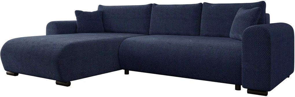 Ъглов диван Merkos-Тъмно синьо