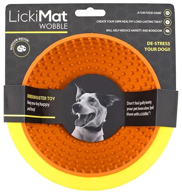 Облизване на купа Wobble Orange - LickiMat