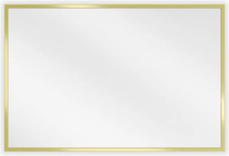 Mexen Loft правоъгълно огледало за баня 60 x 40 см, златна рамка - 9852-060-040-000-50