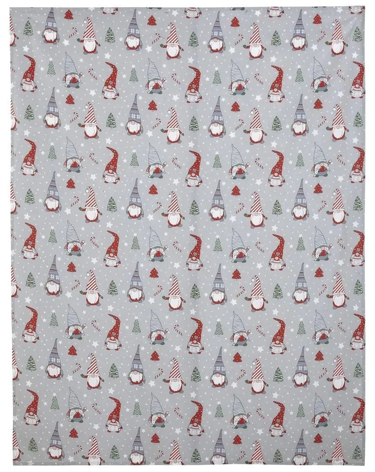 Памучна покривка за маса с коледен мотив 137x178 cm Gnomes - Catherine Lansfield