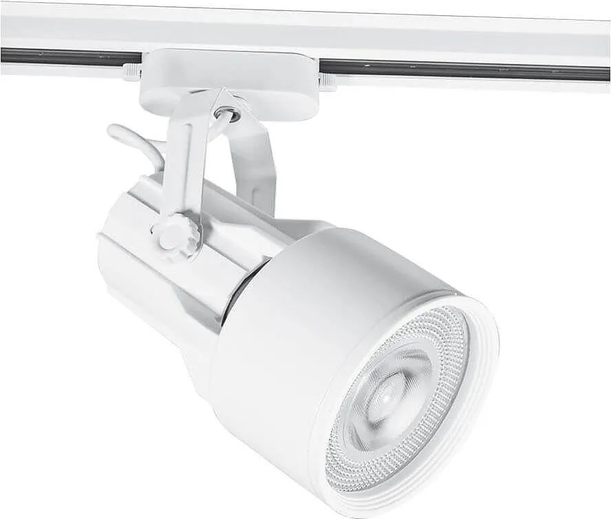 Спот за релсов монтаж TECHNO, бял, 1хE27