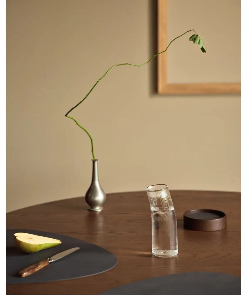 Кафява декоративна дървена кутия за съхранение ø 11x3 cm Circle S – LIND DNA