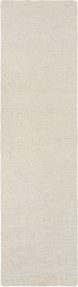 Ръчно изработена вълнена пътека в цвят слонова кост 80x230 cm Harris Boucle – Flair Rugs