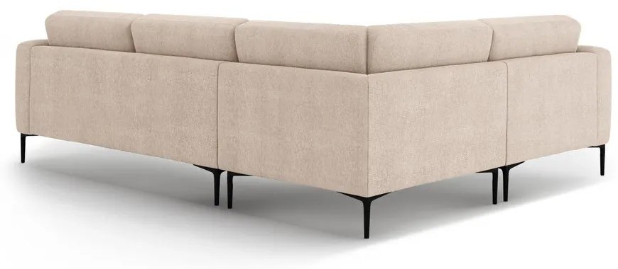 Светлокафяв ъглов диван (ляв ъгъл/L форма) Bemy – Micadoni