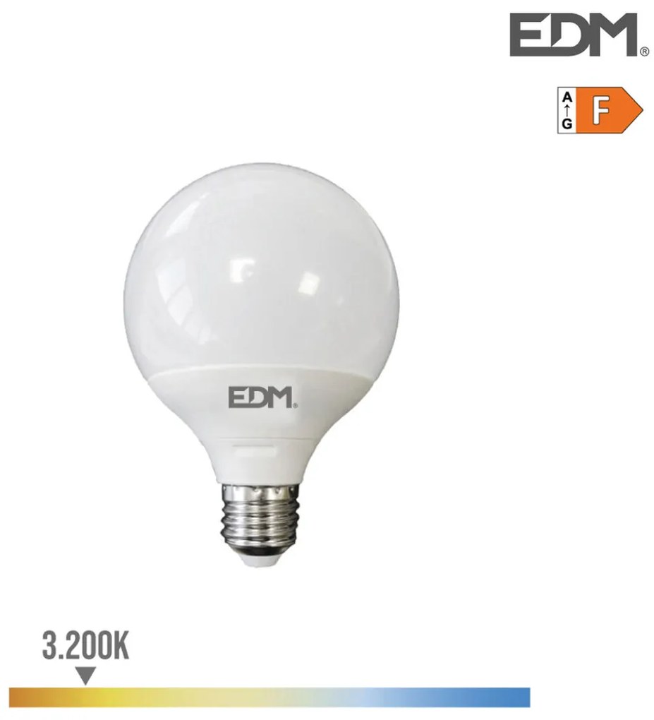 LED крушка EDM E27 10 W F 810 Lm (12 x 9,5 cm) (3200 K)