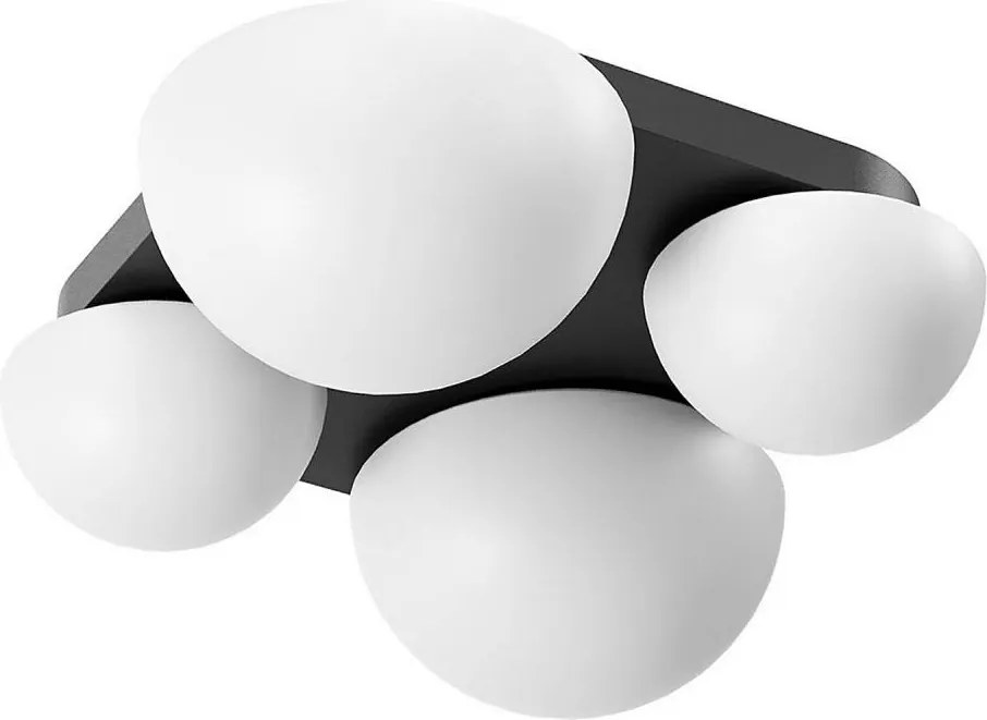 Redo 01-4333 - LED таванно осветително тяло LUMIEN 4xLED/26W/230V 2700/3000K CRI90 черно