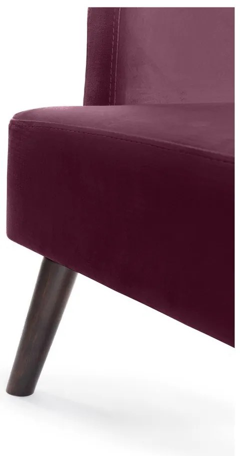 Лилаво кадифено кресло Noemye – Bonami Selection