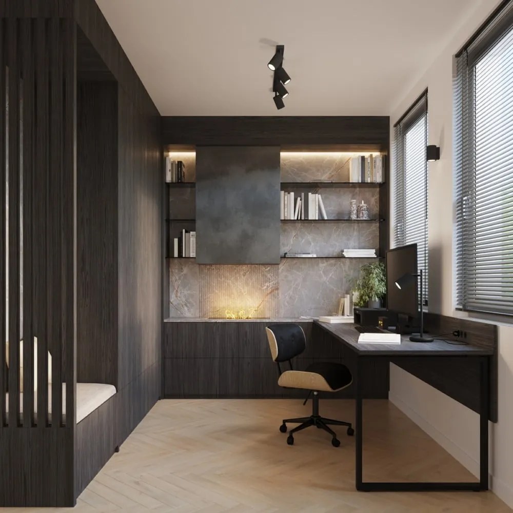 Черна настолна лампа (височина 43 cm) Gleam – Sollux