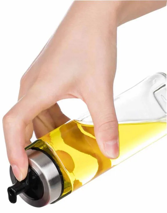 Оливерник Luigi Ferrero Rome FR-7904R, 270 мл, 5 части, Стъкло, Неръждаема стомана, Прозрачен/инокс