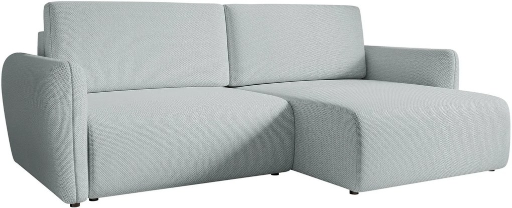 Ъглов Диван Гоя Слим-Светло Сиво
