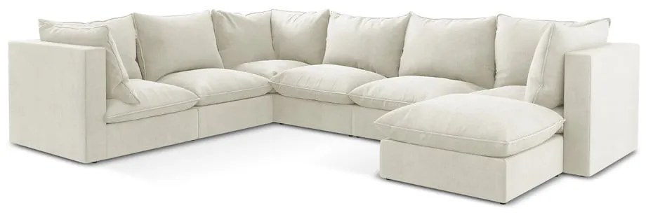 Бежов ъглов диван (ляв ъгъл/U форма) Manao – Makamii