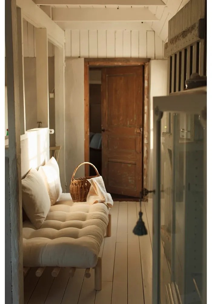 Бежов ленен диван 200 cm Pace - Karup Design