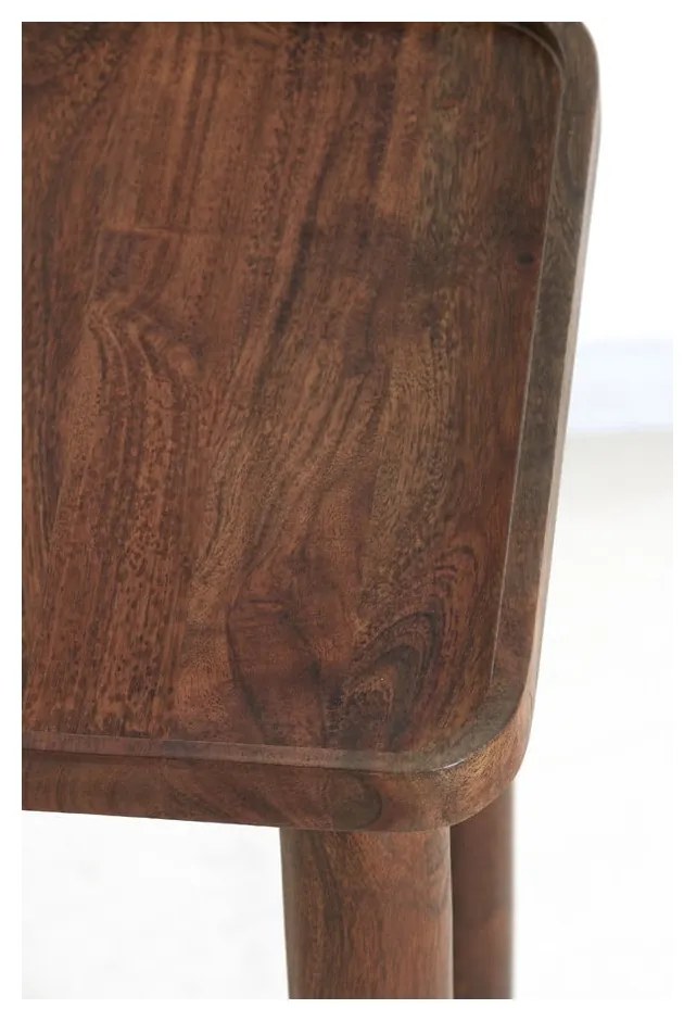 Странична масичка от масивна акация 42x42 cm Qiano – Light &amp; Living