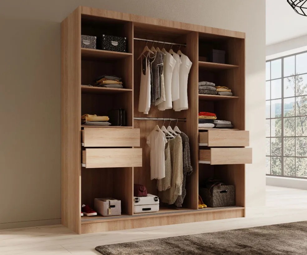 Гардероб Medeo 200 с плъзгащи-Sonoma