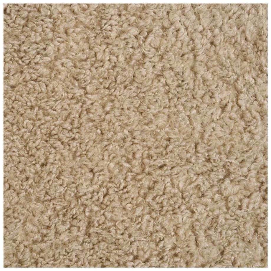 Светлокафяво кресло от прежда с примки от букле Lunaro – House Nordic