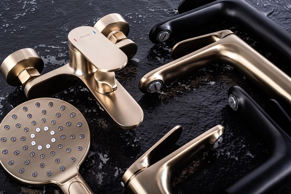 Комплект за душ REA Marco Brush Gold