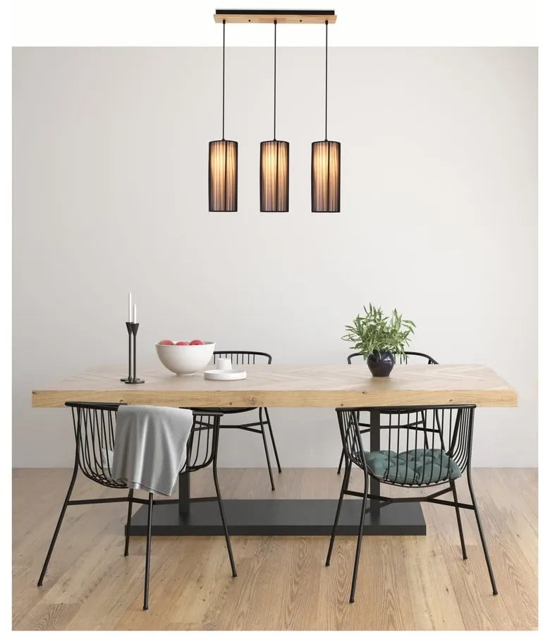 Висящо осветително тяло с текстилен абажур Kioto – Candellux Lighting