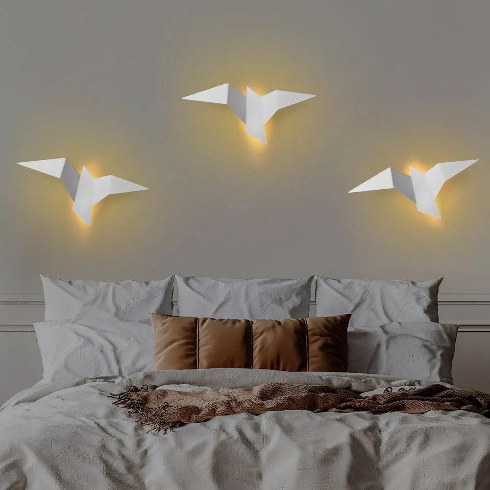 Бяла LED стенна лампа Pacali – Opviq lights