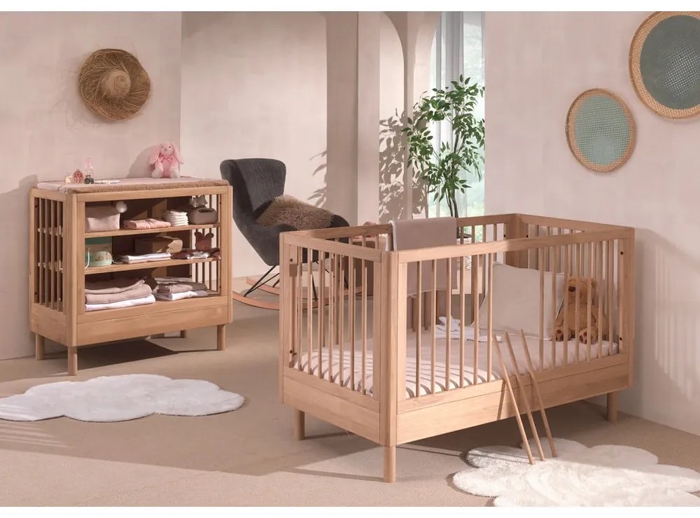 Комплект детски мебели от масивен дъб 2 бр. Forrest – Vipack