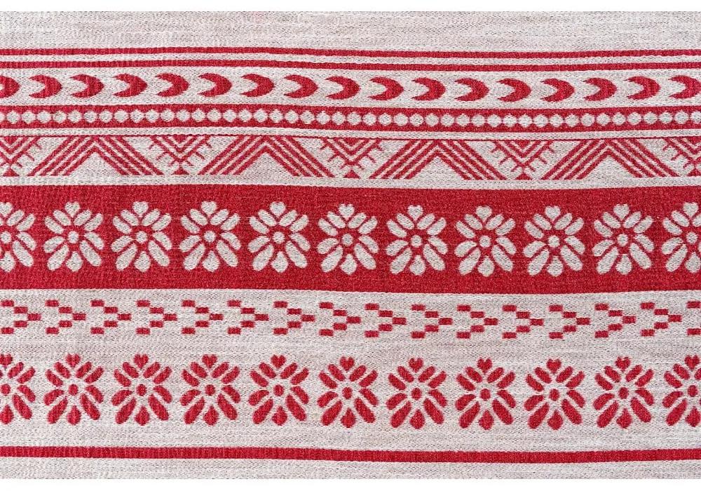 Червено-бежова завеса 140x255 cm Doina – Mendola Fabrics