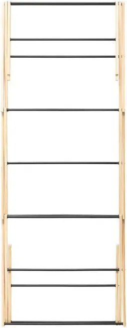 Сушилник за дрехи 5five Black Bamboo Accordion, Бамбук Бежов, 7 m