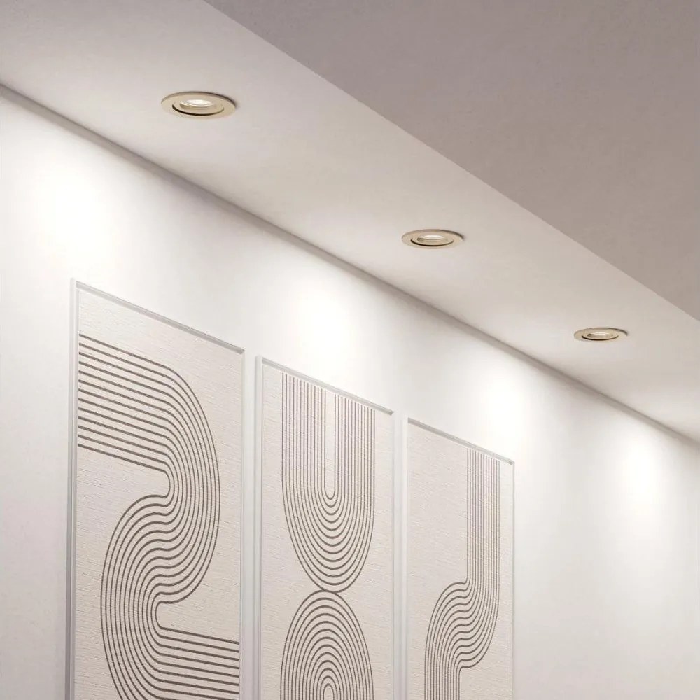 Eglo 902268 - комплект 3x вградени LED точкови осветителни тела BARRANCO LED/4,8W/230V хром