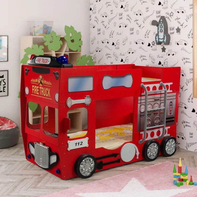 Двуетажно Детско легло Fire Truck