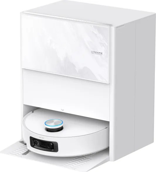 Прахосмукачка робот Dreame Aqua 10 Ultra Track Complete RLR81CE-1-WH, 25000 Pa, 200 мин, 3.5/4 л, VersaLift DToF+OmniSight, AI камери, Гласово управление, Автоматизация, Бял