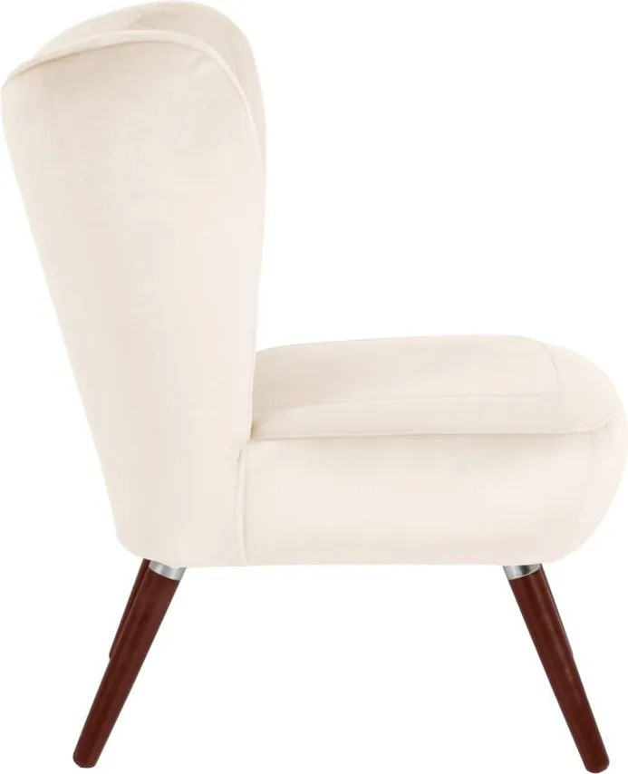 Кресло от кремаво кадифе Sari - Max Winzer