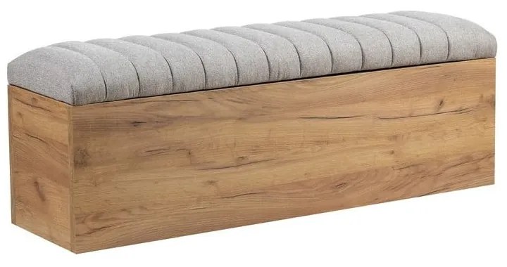 Светлосива и естествена пейка Oceane – Bobochic Paris