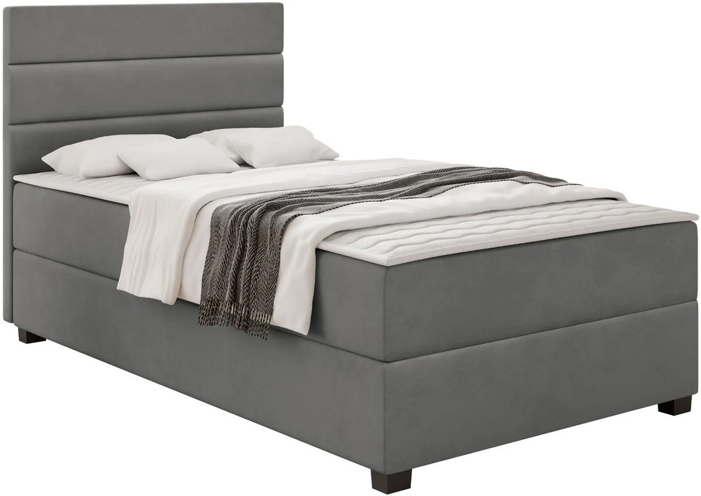 Тапицирано легло Elen-Тъмно сиво-90 x 200