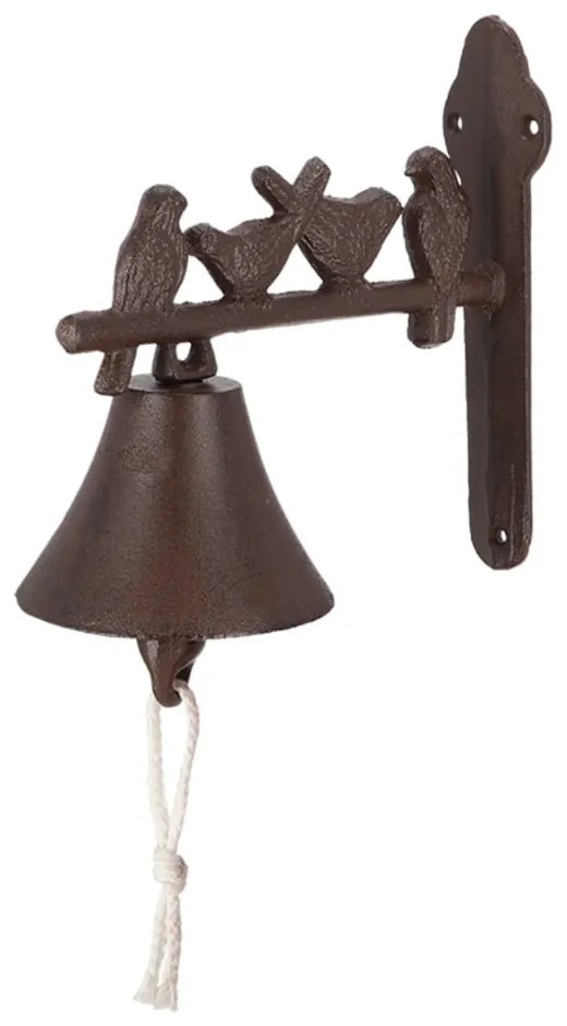 Чугунена камбана за стена с декоративни птици Esschert Design - Esschert Design