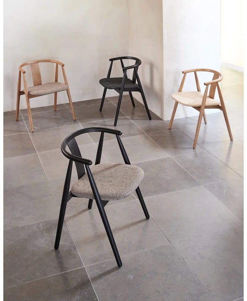 Трапезен стол в черен и бежов цвят Relate – Unique Furniture