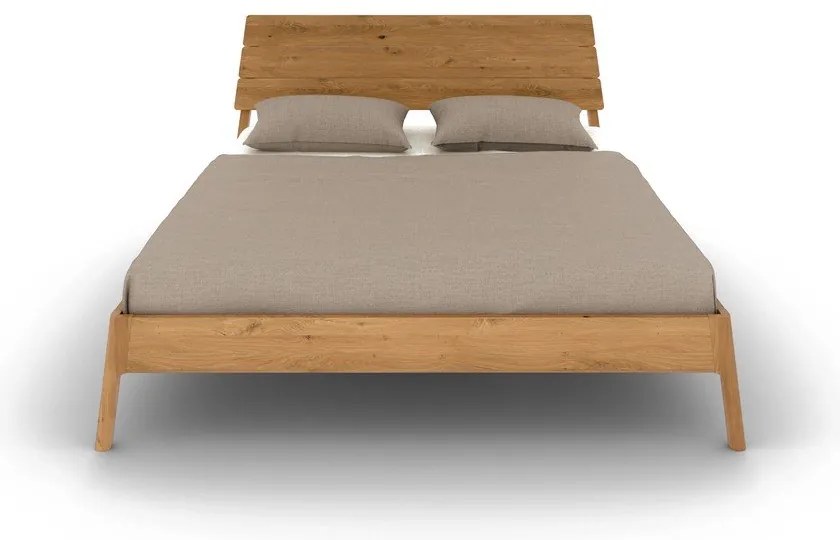Двойно легло 200x200 cm от масивен дъб в естествен цвят Twig – The Beds