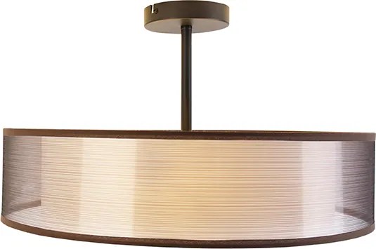 Смарт таванна лампа кафява с бяло 50 см 3 светлини вкл. 3 Wifi A60 - Drum Duo