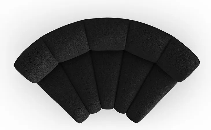 Антрацитен шенилов модул за диван (променлив) Lupine – Micadoni